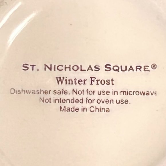ST. NICHOLAS SQUARE Winter Frost  Ceramic Mug with Snowflakes - Picture 7 of 7